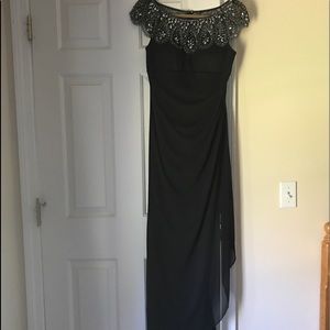 Beautiful Formal Charcoal Gray Dress, Size 4.